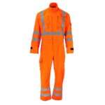 Progarm 4693 Hi Vis Arc Lightweight Coverall is the newest, lightest and most comfortable high vis orange coveralls. Antistatic / ARC Flash / Heat & Flame 