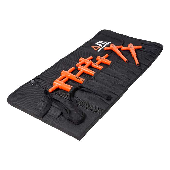 Insulated Allen Key Set - T-Handles Includes 3mm, 4mm, 5mm, 6mm, 8mm and 10mm Hex Keys Fully insulated, exceeding international standards Lifetime guarantee