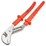 Insulated Groove Joint Pliers Water pump (Groove Joint) Plier with a max opening of 110mm. Fully insulated. Lifetime guarantee