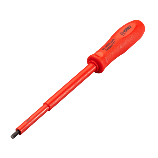 Insulated allen key si designed for use on electrical distribution boards exceeding international standards. Excellent choice for live line working