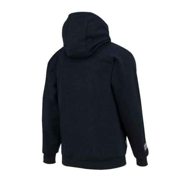 Progarm 5530 Arc Hoodie is a premium Antistatic / ARC Flash / Heat & Flame Retardant hooded sweatshirt with a warm neck design, ideal for working outside