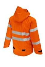 Progarm 9422 Orange Lightweight Waterproof Jacket - Antistatic / ARC Flash / Heat & Flame / Hi-Visibility which offers ultimate protection in wet weather...