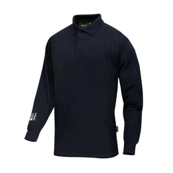 Progarm 5280 Arc Long Sleeve Polo Shirt -Utilities / Antistatic / Class 2 Arc Flash / Heat & Flame Resistant, Natural feel, comfortable & soft premium shirt
