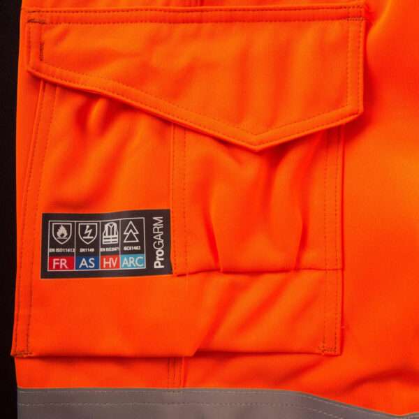 Progarm 4616 Orange Arc Flash Trousers offer Antistatic, ARC Flash, Heat & Flame, Hi-vis protection & are designed to be worn with 4608 Arc Flash Jacket...