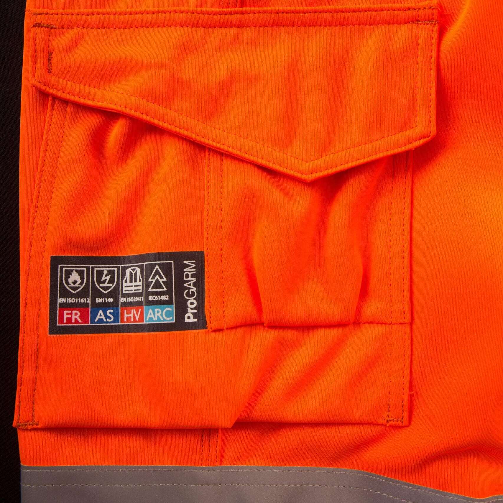 Progarm 4616 Orange Arc Flash Trousers offer Antistatic, ARC Flash, Heat & Flame, Hi-vis protection & are designed to be worn with 4608 Arc Flash Jacket...