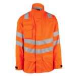 Progarm Arc Unlined Waterproof Jacket Antistatic / ARC Flash / Heat & Flame / Orange Hi-Visibility / Maximum neck protection / Utilities & Power GenerationAntistatic / ARC Flash / Heat & Flame / Orange Hi-Visibility / Maximum neck protection / Utilities & Power Generation