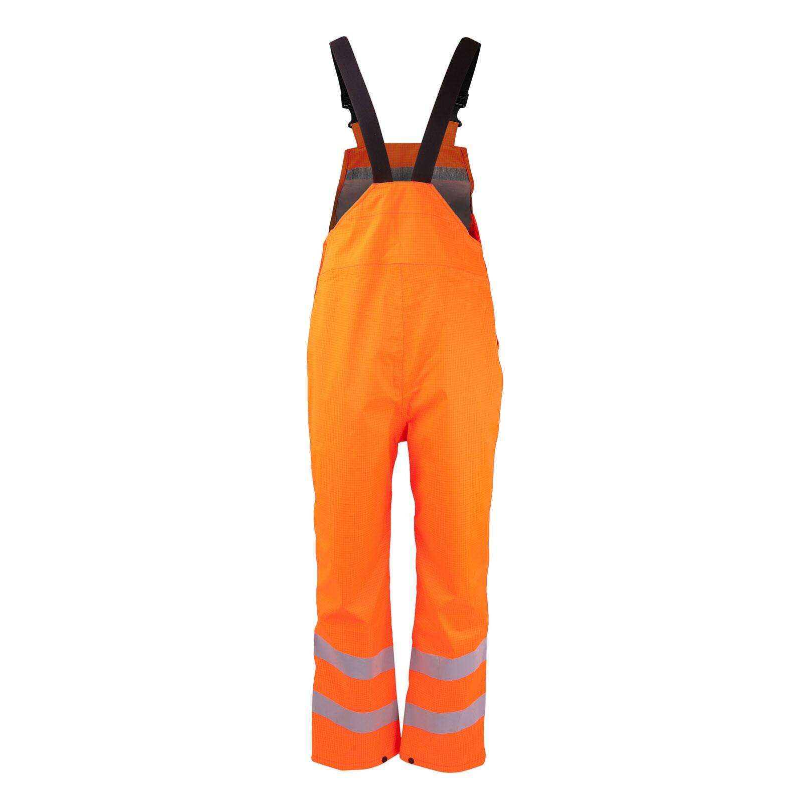 Progarm 9144 Arc Unlined Waterproof Dungaree -Flame Resistant with Arc Flash protection / Waterproof / Hi-Viz Orange / Heat & Flame / Utilities / Antistatic