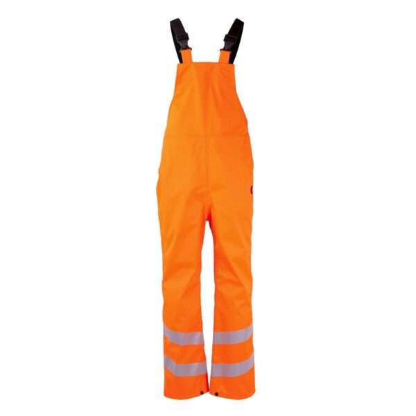 Progarm 9144 Arc Unlined Waterproof Dungaree -Flame Resistant with Arc Flash protection / Waterproof / Hi-Viz Orange / Heat & Flame / Utilities / Antistatic