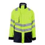 Progarm 9150 Unlined Arc Waterproof Jacket offers the ultimate innovation and protection. Antistatic / ARC Flash / Heat & Flame / Hi-Vizibility Jacket