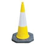 JSP1m Traffic Cone - Dominator 2 Part Cone with Sealbrite Sleeve is the preferred traffic management and term maintenance two-piece moulded cone.