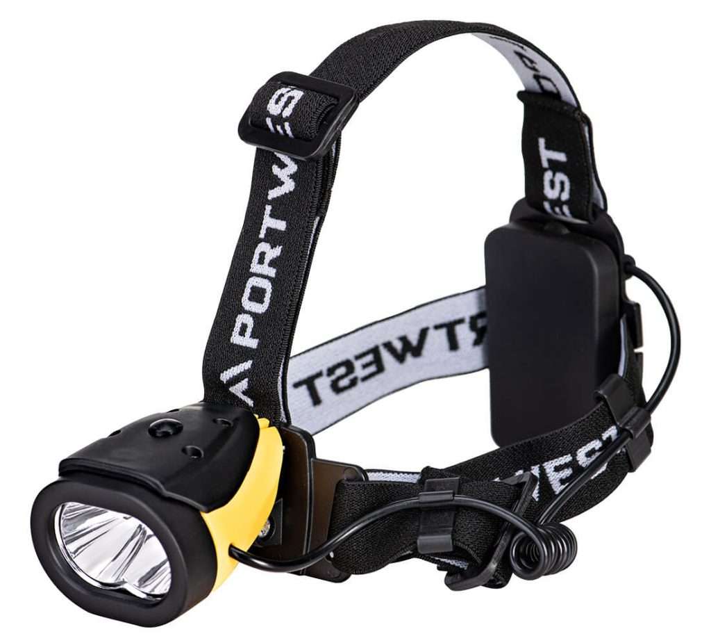 Dual Power Head Light - Portwest PA63 is a powerful & reliable headlight utilises innovative technology to give a bright, compact & lightweight headlight