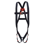 JSP Spartan 1 Point Harness with fall indicator for easy inspection, 1 point anchorage, Adjustable chest & leg straps, Conforms to EN361:2002 Rated to 140kg for working at height