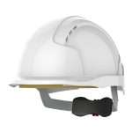 JSP EVOLite® Micro-Peak Safety Helmet - Vented is lightweight, extremely comfortable and fits the widest range of head shapes and sizes.
