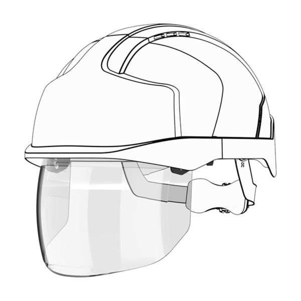 Replacement Integrated Anti Mist Anti Scratch KN Shield for EVO®VISTAshield® Helmet When fitted to the EVO® VISTAshield® Helmet this replacement shield has the following features and benefits - Optical Class 1 - High optical quality with no optical distortion K Rated - Anti-Scratch resistance to surface damage from fine particles N Rated - Anti-Mist resistance to fogging A - Impact Rating. High energy impact; 6mm, 0.86g ball travelling at 425mph (685kph) UV 2C-1.2 2: UV filter (EN170) provides protection from harmful UV. C: Unimpaired colour perception. 1.2: High light transmission.