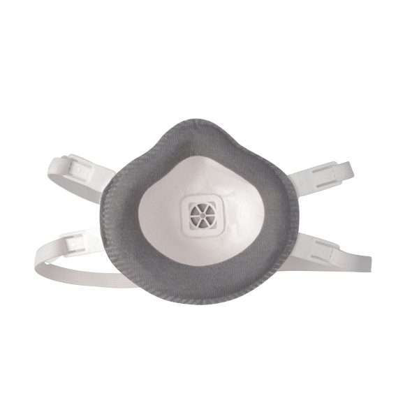 JSP Flexinet® Valved FFP3V Disposable Face Mask offers High efficiency (99% minimum) filtering with exhale valve and fully adjustable 4-point harness