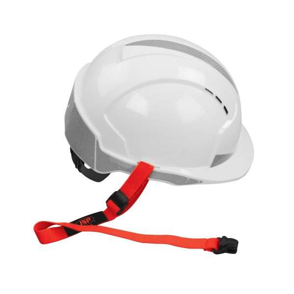 JSP Safety Helmet Lanyard is used to tether helmets, PPE items or small hand tools to prevent falling objects when working at height. Max capacity: 0.9k