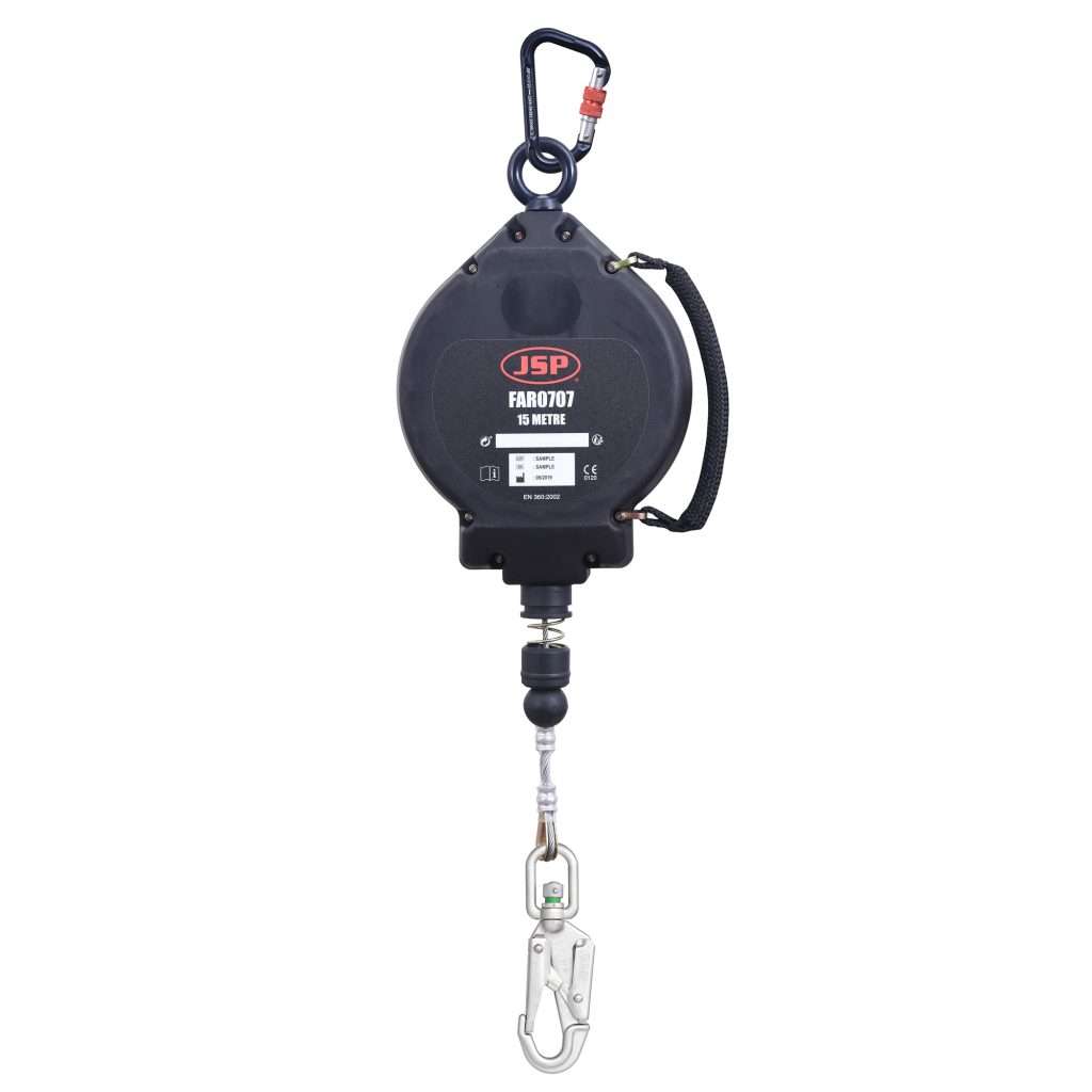 JSP 15m Wire Self Retractable Lifeline Fall Arrest