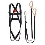 JSP Spartan™ Twin Fall Arrest Kit comes with 2-Point Spartan™ Harness (FAR0302), 2m Spartan™ fall arrest lanyard twin (FAR0307) & JSP woven draw-string bag.