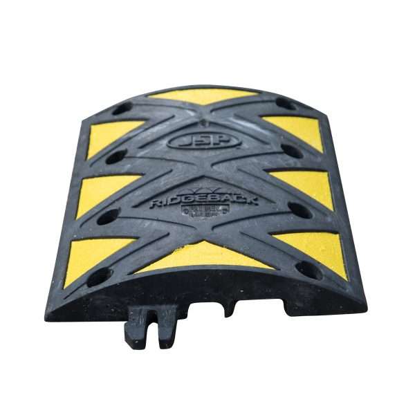 JSP Ridgeback® Yellow/Black 7.5cm Speed Ramp is designed to reduce vehicle speed and improve safety conditions in residential and commercial areas