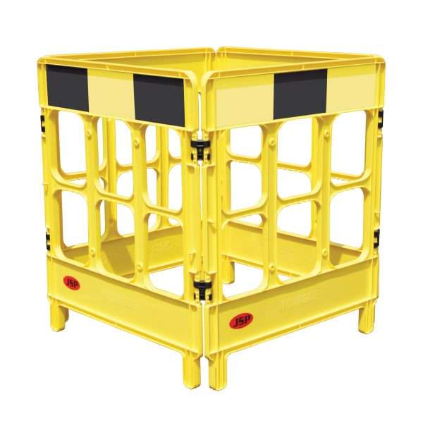 JSP Workgate® 4 Gate Guard Yellow Barrier supplied with top reflective panels. Lightweight Lightweight for handling purposes & easily folds up