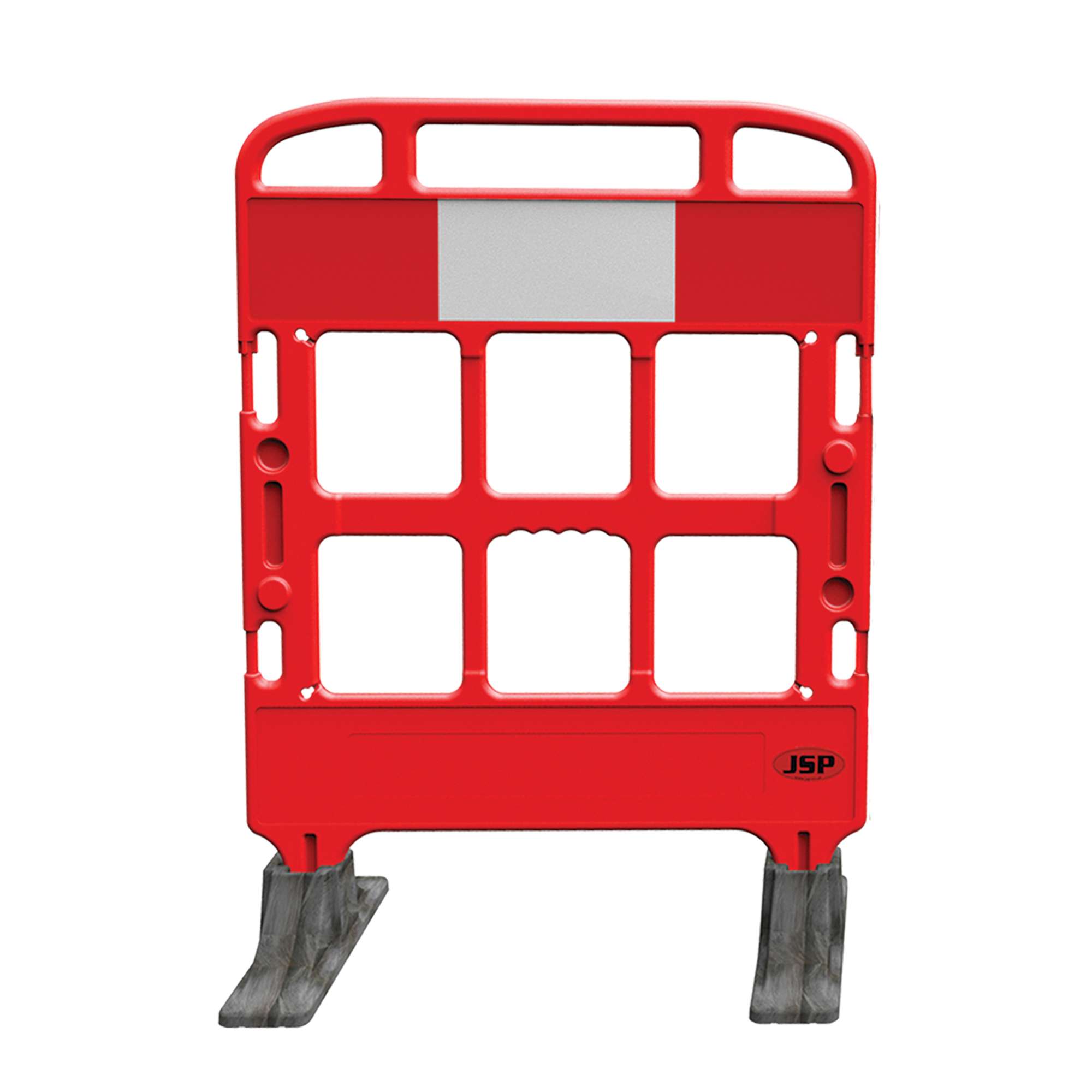JSP Single Gate Guard Portagate® - Red/White Reflective - Single panel can be used to create a closure with two lines of other barrier systems