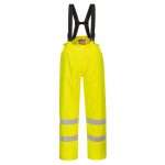 Bizflame Rain Lined Hi-Vis Antistatic FR Waterproof Trousers, ideal for working in wet conditions. Flame Resistant, fire retardant & Anti-static protection