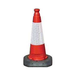 Dominator™ 50cm 2 Part Traffic Cone with Sealbrite Sleeve is the preferred traffic management two-piece moulded cone, available in red, yellow, blue & green