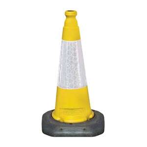 Dominator™ 50cm 2 Part Traffic Cone with Sealbrite Sleeve is the preferred traffic management two-piece moulded cone, available in red, yellow, blue & green