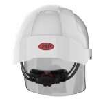 EVO VISTAshield Safety Helmet with Integrated Faceshield used on low voltage installations. Protection against electric shock upto AC 1000V or DC 1500V