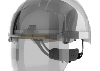 EVO VISTAshield Safety Helmet with Integrated Faceshield