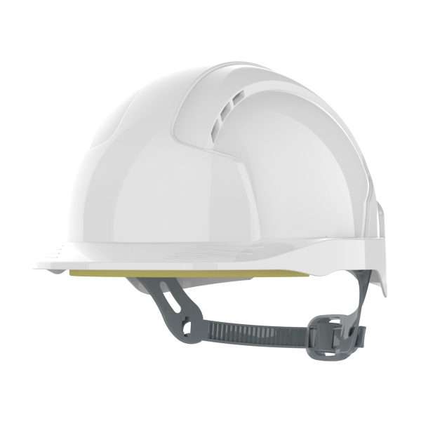 JSP EVOLite Vented Safety Helmet with Slip Ratchet EN397 Industrial Helmet is lightweight, extremely comfortable & fits the widest range of head shapes