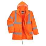 Hi-Vis Breathable Interactive Rain Traffic Waterproof Jacket is a high quality interactive shell jacket & is extremely water resistant and breathable