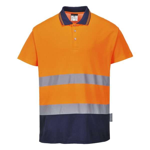 Hi-Vis Cotton Comfort Contrast Short Sleeve T-Shirt combines the benefits of high comfort, easy care fabric along with additional practical colour blocking.