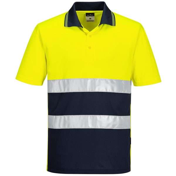 Hi-Vis Lightweight Contrast Short Sleeve Polo Shirt is more comfortable and longer lasting than leading competitors. Ideal for warm working conditions