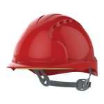JSP EVO®3 Mid Peak Vented Safety Helmet combines a super strong shell for superior protection, with comfort benefits of the Evolution 3D-Adjustment harness