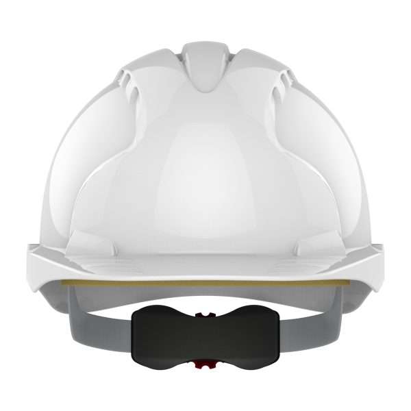 JSP EVO®3 Mid Peak Safety Helmet Conforms to EN 397 industrial standards. Tough HDPE shell. Precision fit with unique 1-2-3 point harness depth adjustment