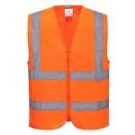 Portwest Band and Brace Hi Vis Vest is Lightweight & comfortable. Reflective tape for increased visibility. Front zip opening for easy access