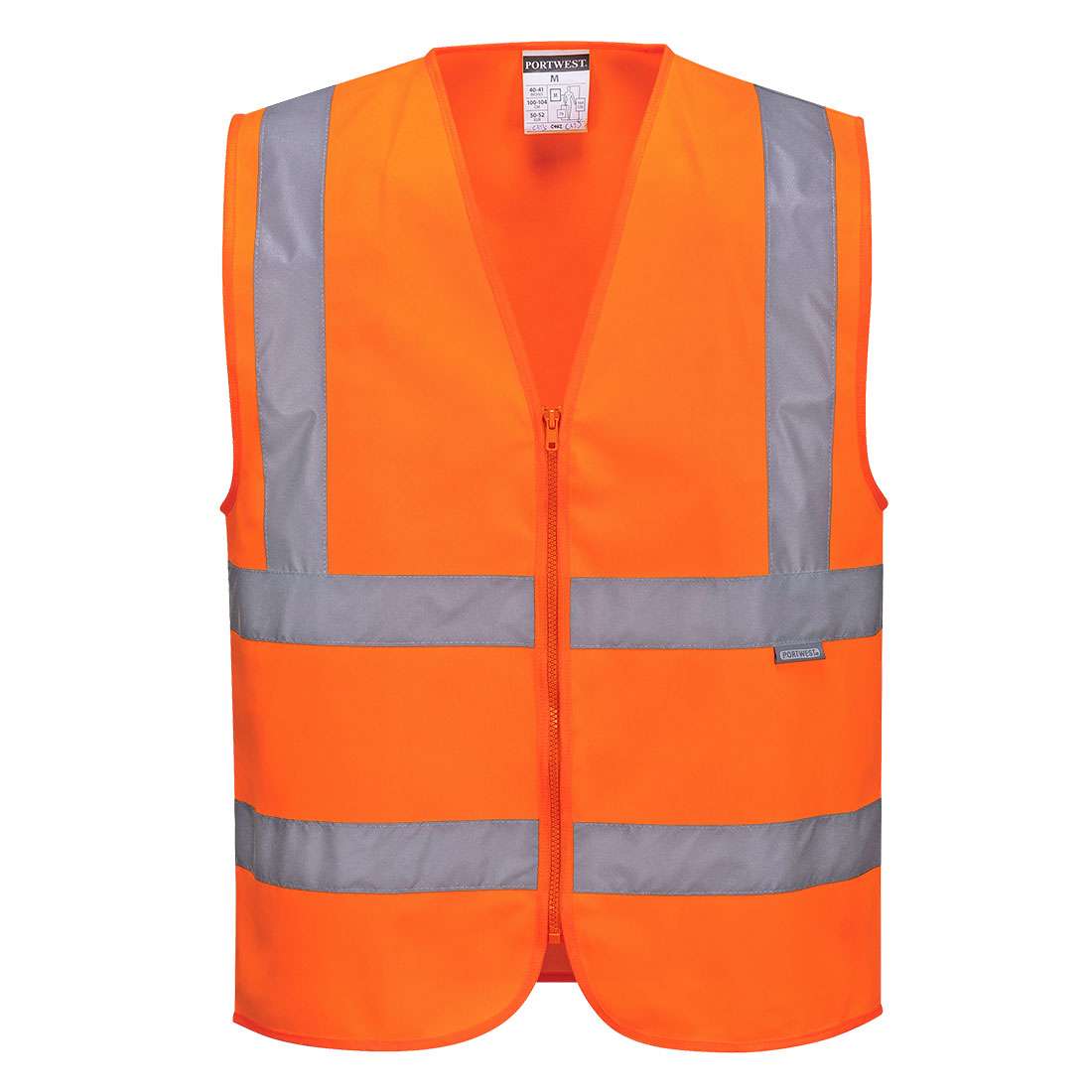 Portwest Band and Brace Hi Vis Vest is Lightweight & comfortable. Reflective tape for increased visibility. Front zip opening for easy access