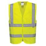 Portwest Band and Brace Hi Vis Vest is Lightweight & comfortable. Reflective tape for increased visibility. Front zip opening for easy access