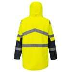 Portwest Yellow/Navy Hi-Vis Breathable Waterproof Jacket is favoured by those who want a more modern look in safety wear. Extremely water resistant