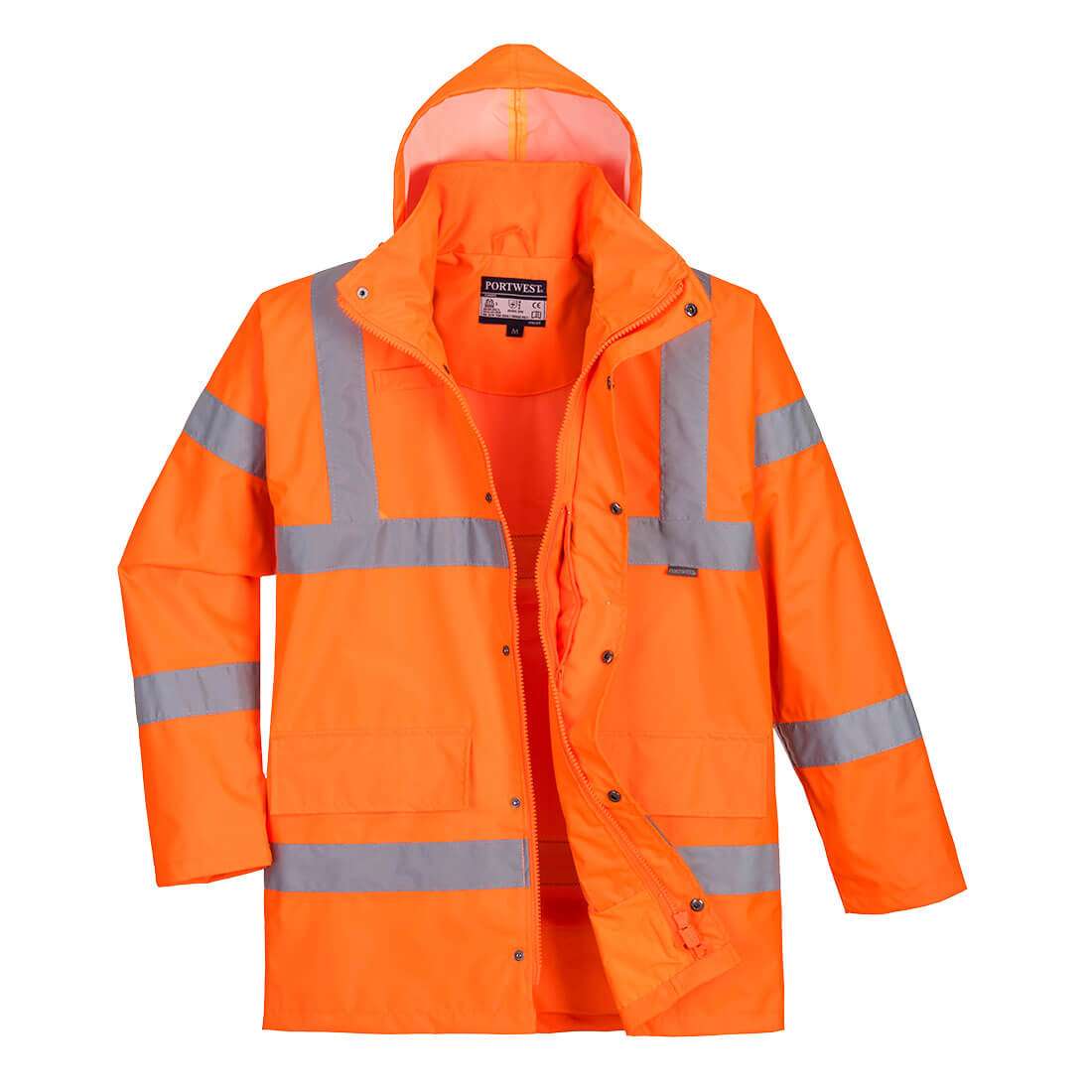 Portwest Hi-Vis Breathable Rain Traffic Waterproof Jacket is a premium lightweight jacket certified to the highest waterproof and breathable levels