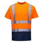 Portwest Hi-Vis Contrast Short Sleeve T-Shirt is a two-tone combination shirt offering generous fit & allows for maximum movement in any working environment