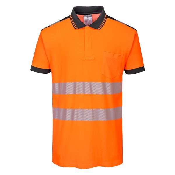 Portwest Hi-Vis Cotton Comfort Short Sleeve Polo Shirt is constructed from premium breathable Cotton. Lightweight, superior comfort. Various sizes & colours