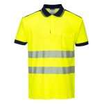 Portwest Hi-Vis Cotton Comfort Short Sleeve Polo Shirt is constructed from premium breathable Cotton. Lightweight, superior comfort. Various sizes & colours