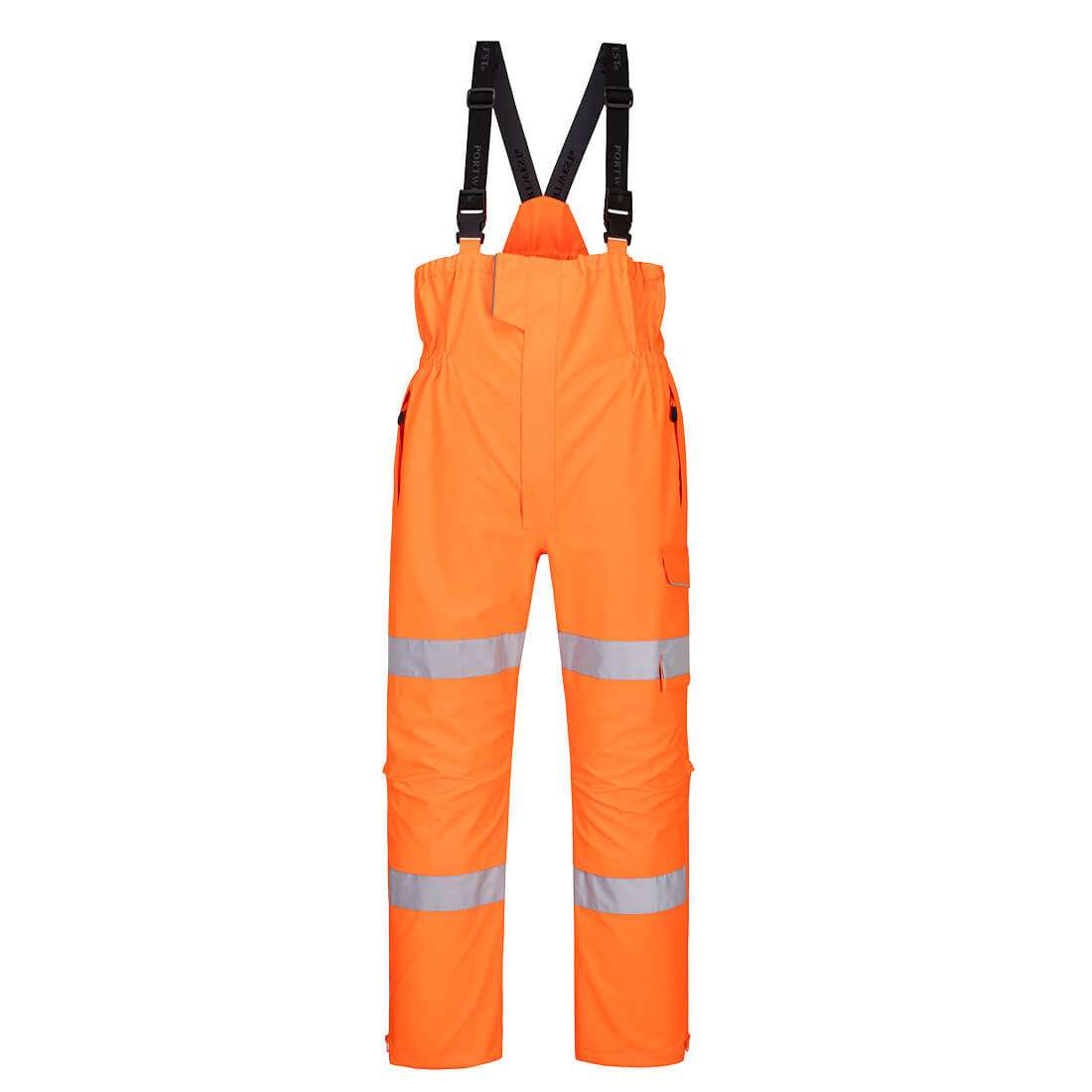 Portwest Hi-Vis Extreme Rain Bib and Brace Waterproof Trousers are for the worker seeking the ultimate comfort and protection when working in wet conditions