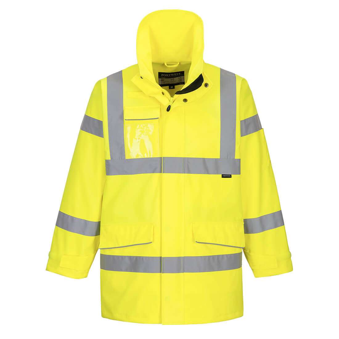 Portwest Hi-Vis Extreme Waterproof Jacket offers superb comfort in all weathers & engineered for maximum performance for when working in wet conditions