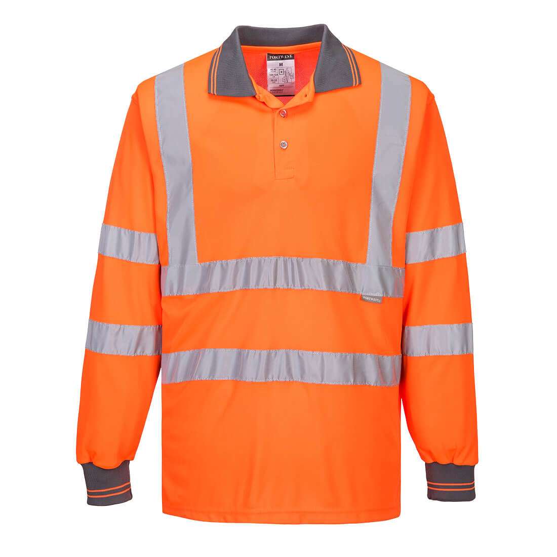 Portwest Hi-Vis Long Sleeve Polo Shirt is more comfortable & longer lasting than leading competitors. Increased visibility & Ideal for warmer working