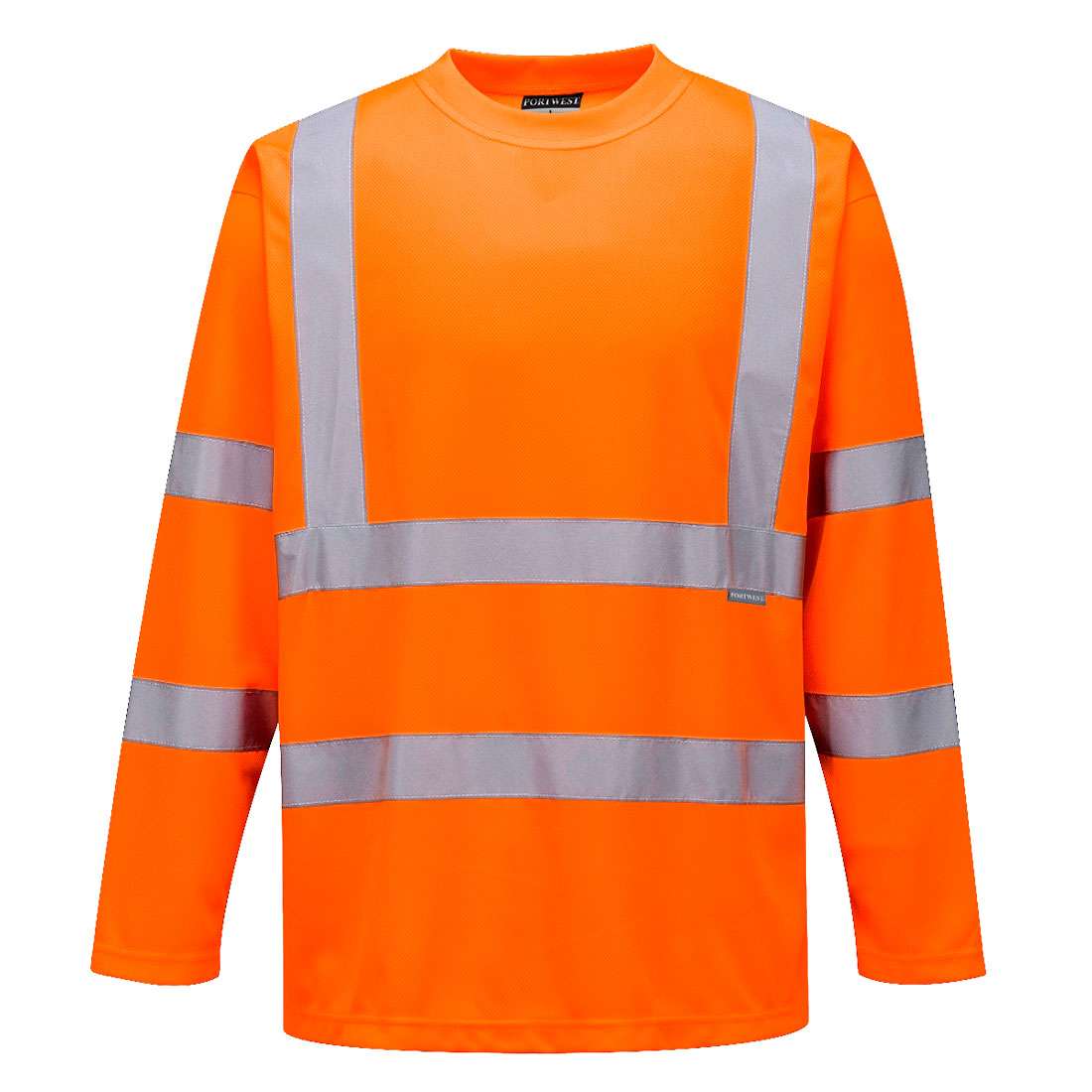 Portwest Hi-Vis Long Sleeve T-Shirt offers maximum visibility, while the fabric provides moisture wicking properties to keep you cool and comfortable