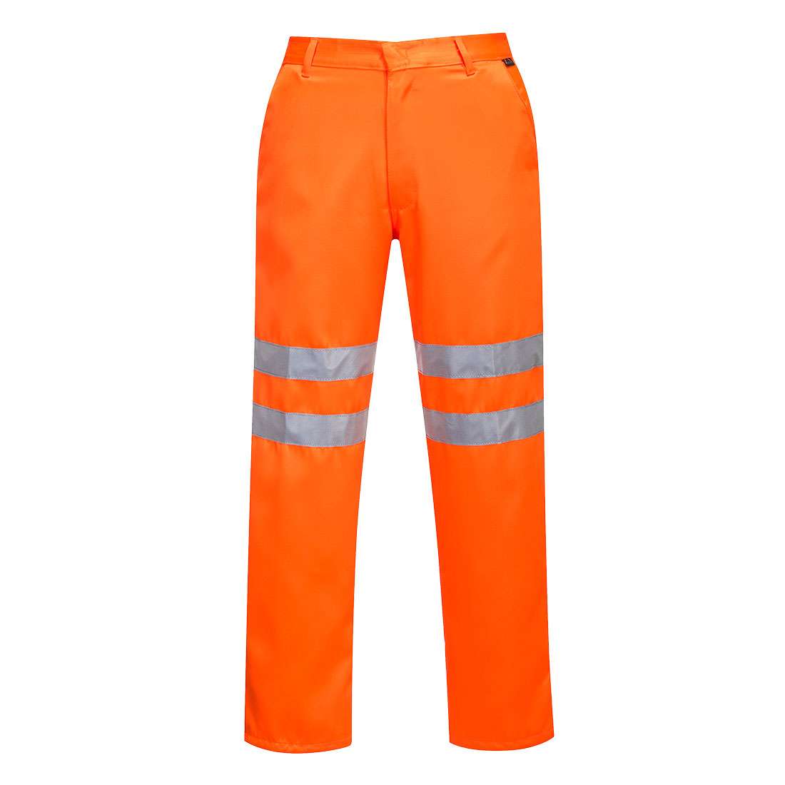 Portwest Hi-Vis Polycotton Service Trousers are a traditionally styled poly-cotton work trousers. Idela for working on or near rail tracks. RIS-3279-TOM