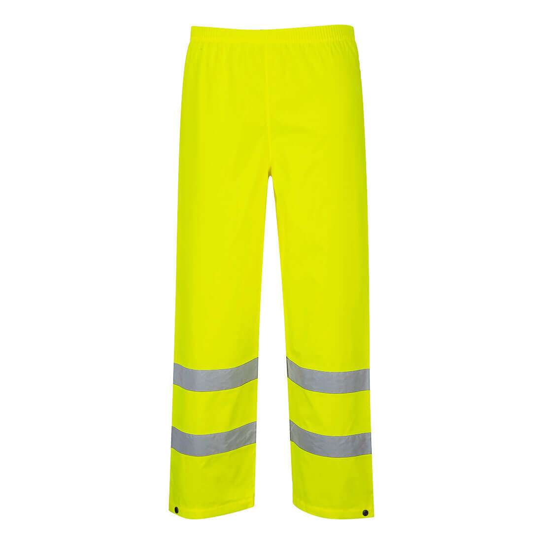 Portwest Hi-Vis Rain Traffic Waterproof Trousers are designed to keep the wind and rain out as well as offering the best specification in the industry